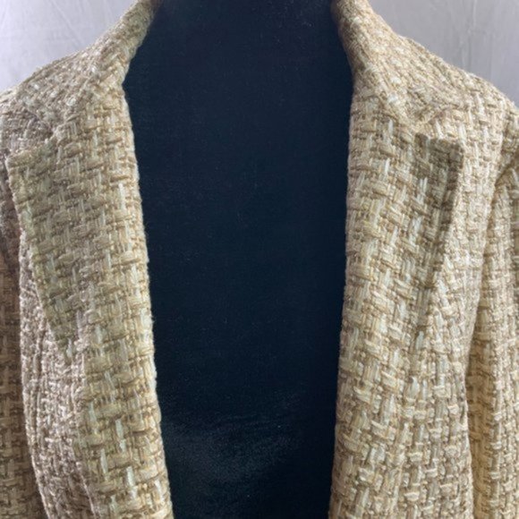Talbots Gold Tweed Blazer - Picture 2 of 5